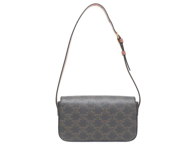 Céline Borsa a tracolla Trio Canvas Tan Claude Marrone - vista 14