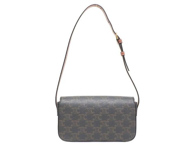 Céline Borsa a tracolla Trio Canvas Tan Claude Marrone - vista 4