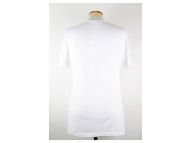 Dior T-Shirt Weiß mit besticktem Logo aus Terry-Stoff - Ansicht 5