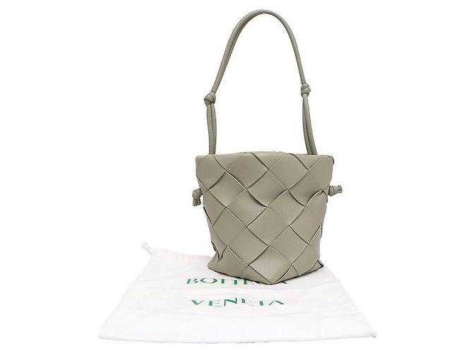 Bottega Veneta Borsa a tracolla piccola Intrecciato Cassette Verde - vista 12