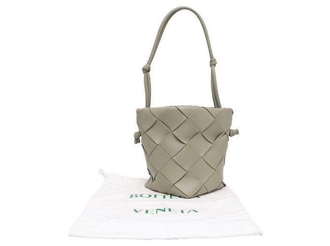 Bottega Veneta Borsa a tracolla piccola Intrecciato Cassette Verde - vista 24