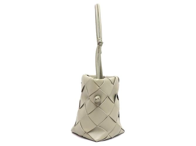 Bottega Veneta Borsa a tracolla piccola Intrecciato Cassette Verde - vista 3