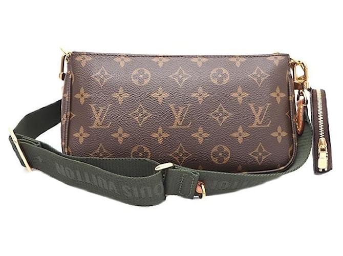 Louis Vuitton Bolso de hombro y bolso bandolera Monogram Multi Pochette Accessories Castaño - vista 3