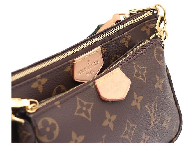 Louis Vuitton Bolso de hombro y bolso bandolera Monogram Multi Pochette Accessories Castaño - vista 5