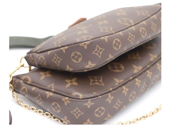 Louis Vuitton Bolso de hombro y bolso bandolera Monogram Multi Pochette Accessories Castaño - vista 6