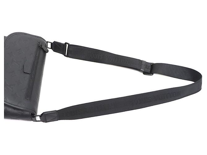 Louis Vuitton Borsa a tracolla Pulse Messenger con stampa a rilievo Monogram Shadow Nero - vista 23