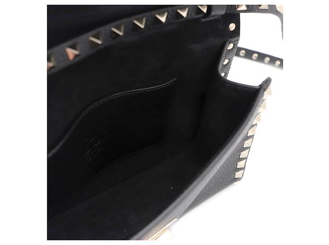 Valentino Borsa a spalla e borsa a tracolla con borchie dorate Nero - vista 18