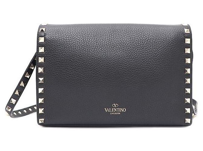 Valentino Borsa a spalla e borsa a tracolla con borchie dorate Nero - vista 3