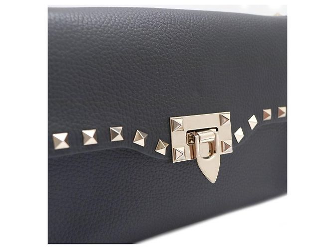 Valentino Borsa a spalla e borsa a tracolla con borchie dorate Nero - vista 5