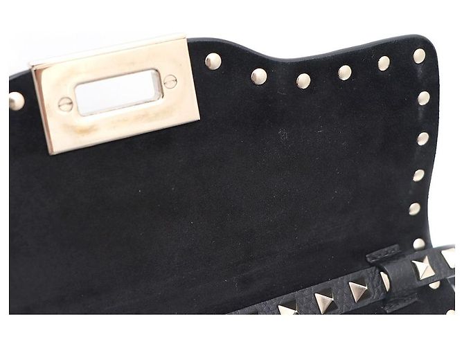 Valentino Borsa a spalla e borsa a tracolla con borchie dorate Nero - vista 8