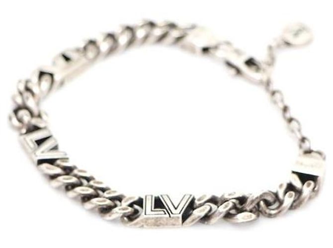 Louis Vuitton Silver Link Chain Bracelet for Men Silvery - view 2