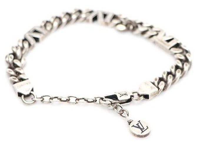 Louis Vuitton Silver Link Chain Bracelet for Men Silvery - view 3