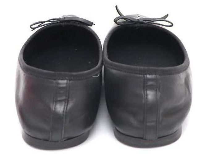 Prada Ballerine con logo Triangle Nero - vista 4