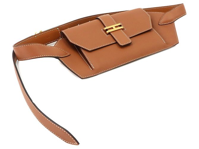 Hermès Marsupio Hermes Elan Pocket 24 Marrone - vista 4