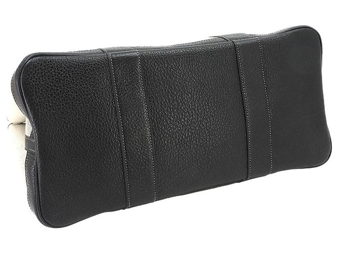 Hermès Borsa Tote Hermes Garden 36 PM Marrone Nero - vista 5