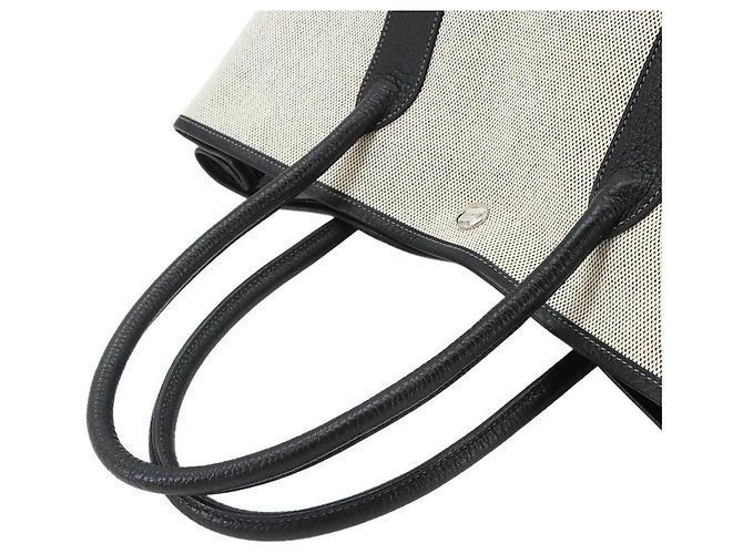 Hermès Borsa Tote Hermes Garden 36 PM Marrone Nero - vista 6