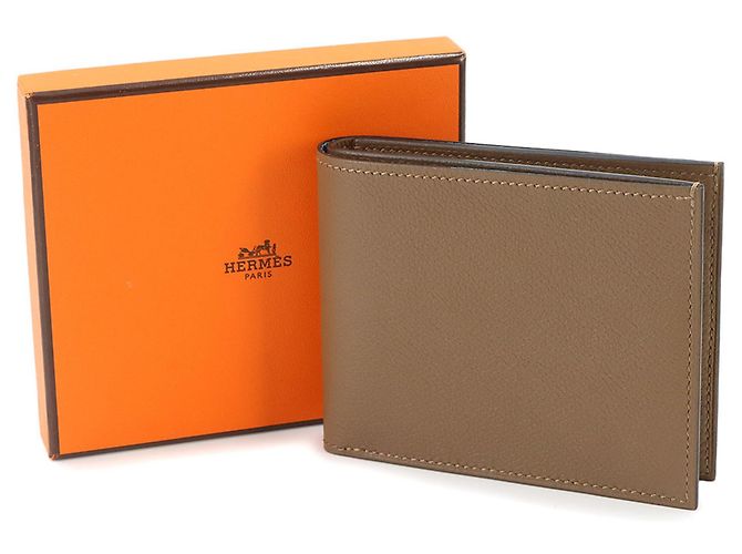 Hermès Cartera compacta bi-fold Hermes Citizen Twill Beige - vista 2
