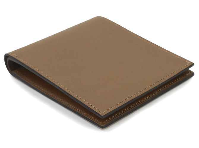 Hermès Cartera compacta bi-fold Hermes Citizen Twill Beige - vista 5