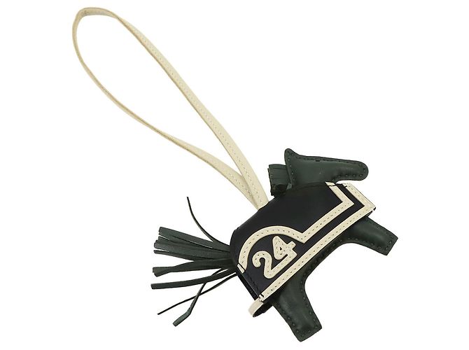 Hermès Hermes Rodeo Robeo Coeur PM Handbag Charm Nero - vista 3