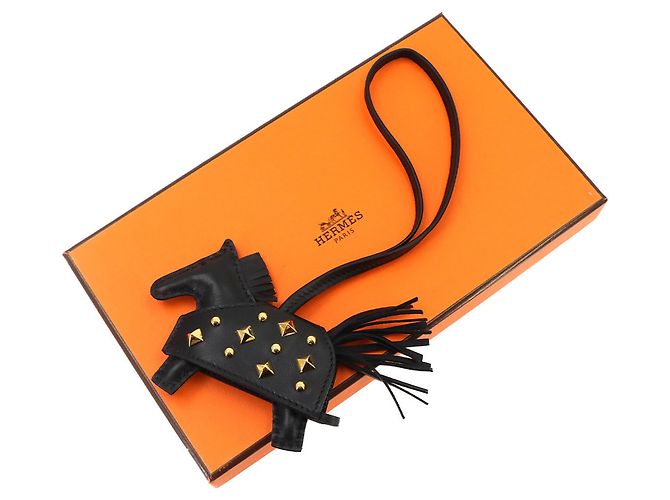 Hermès Hermes Rodeo Robeo Rock PM Handbag Charm Nero - vista 2