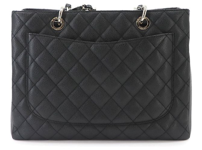 Borsa Chanel Matelasse Grand Chain Tote Nero - vista 3