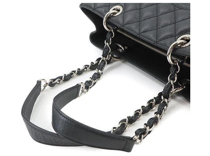 Borsa Chanel Matelasse Grand Chain Tote Nero - vista 6