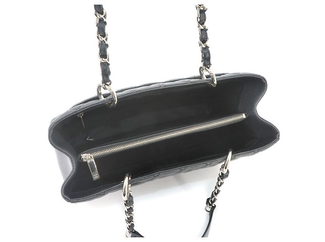 Borsa Chanel Matelasse Grand Chain Tote Nero - vista 7