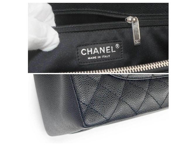 Borsa Chanel Matelasse Grand Chain Tote Nero - vista 8