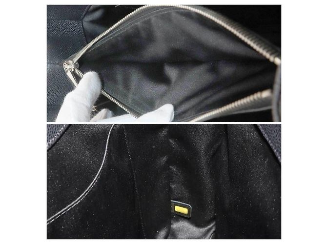 Borsa Chanel Matelasse Grand Chain Tote Nero - vista 9