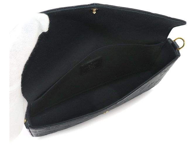 Louis Vuitton Monogram Empreinte Pochette Felicie Chain Wallet Nero - vista 7