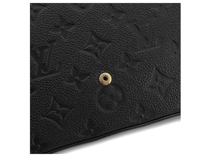 Louis Vuitton Monogram Empreinte Pochette Felicie Chain Wallet Nero - vista 9