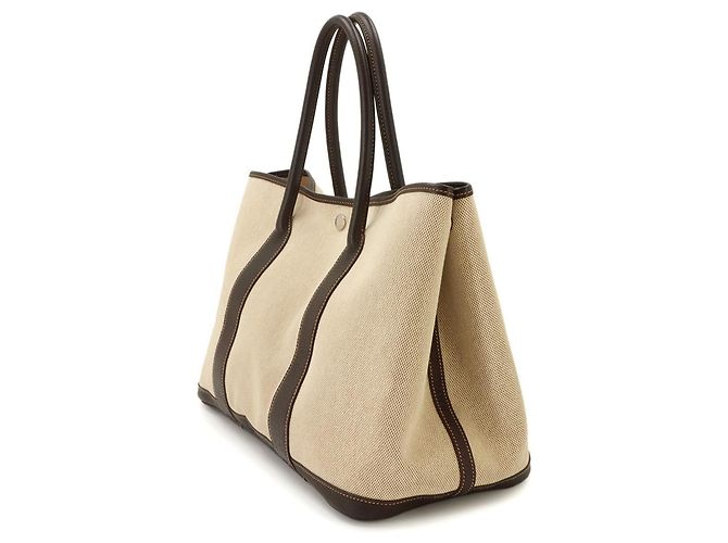 Hermès Hermes Garden 36 PM Tote Handtasche Braun - Ansicht 4