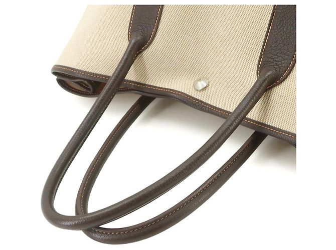 Hermès Hermes Garden 36 PM Tote Handtasche Braun - Ansicht 6