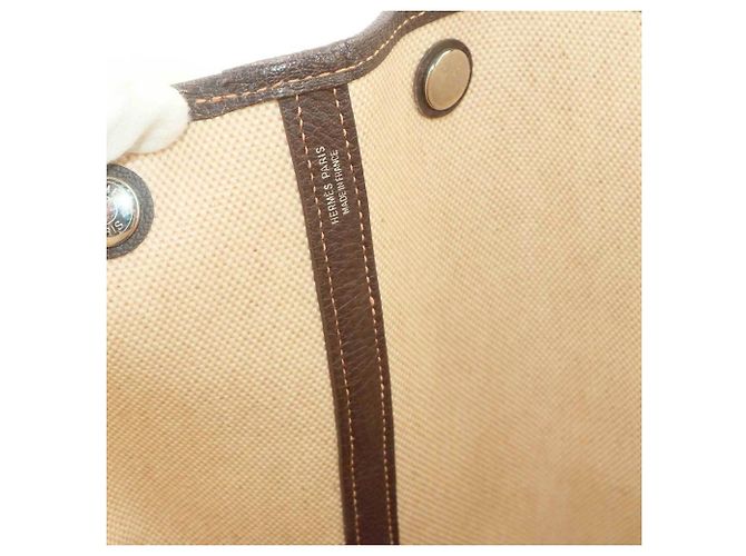 Hermès Hermes Garden 36 PM Tote Handtasche Braun - Ansicht 9