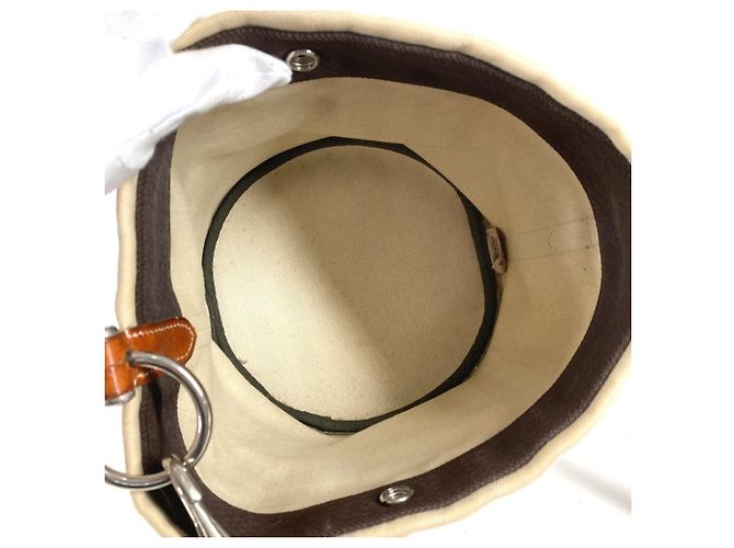 Hermès Sac de Pansage Bucket Bag Beige - vista 12