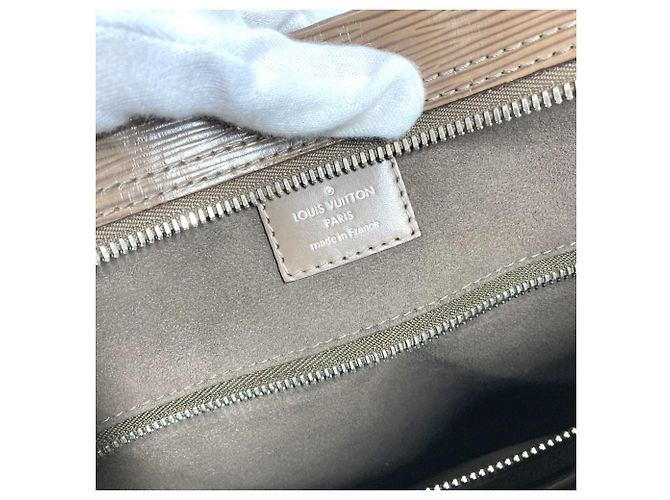 Borsetta Louis Vuitton in pelle Epi Marrone Beige - vista 18