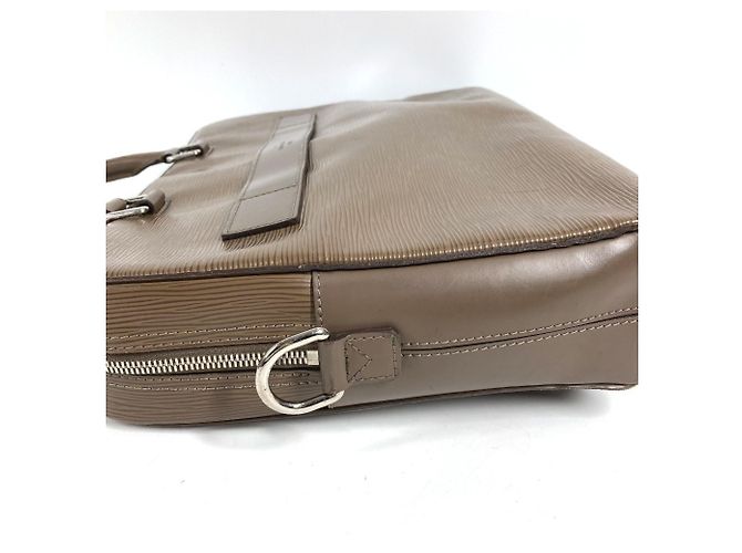Borsetta Louis Vuitton in pelle Epi Marrone Beige - vista 5