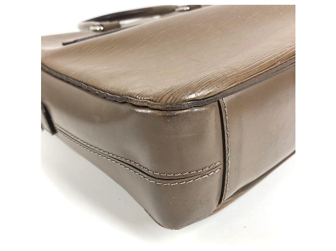 Borsetta Louis Vuitton in pelle Epi Marrone Beige - vista 8