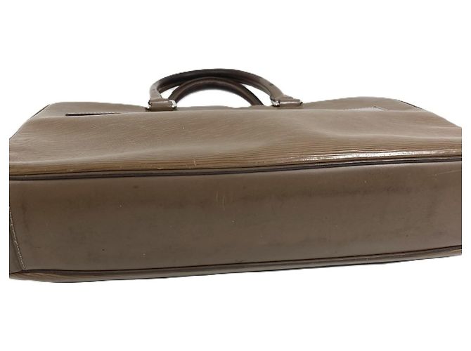 Borsetta Louis Vuitton in pelle Epi Marrone Beige - vista 9