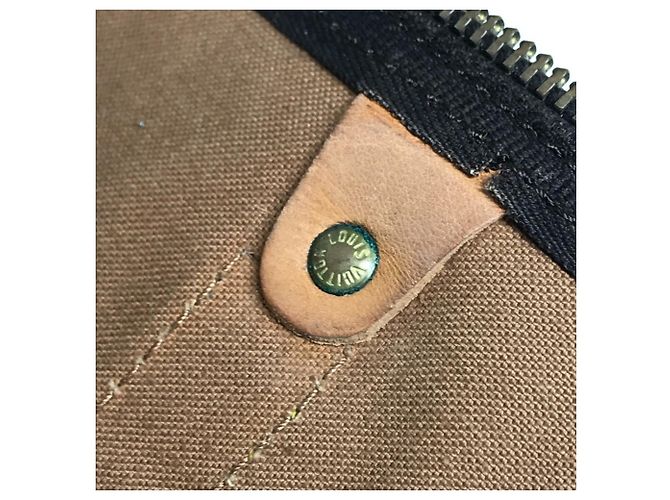 Borsa a mano Louis Vuitton Monogram Keepall 55 Marrone - vista 17