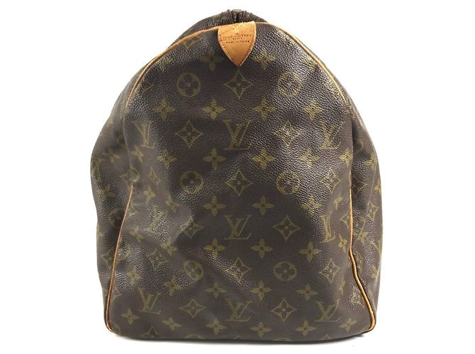 Borsa a mano Louis Vuitton Monogram Keepall 55 Marrone - vista 4