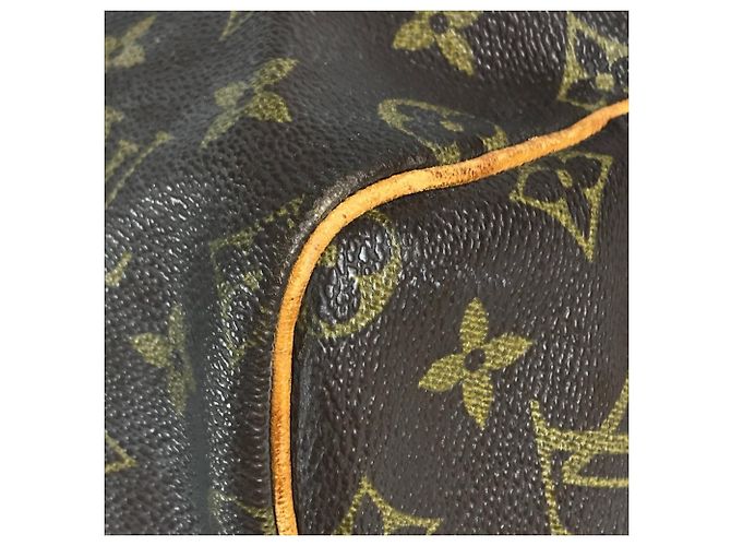 Borsa a mano Louis Vuitton Monogram Keepall 55 Marrone - vista 7