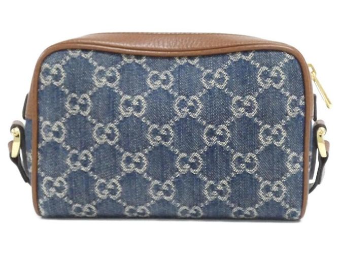Borsa a tracolla Gucci OPHIDIA Marrone Blu scuro - vista 2