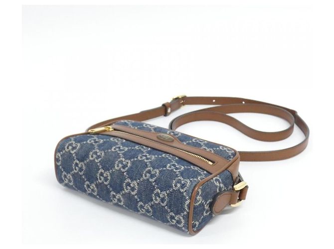 Borsa a tracolla Gucci OPHIDIA Marrone Blu scuro - vista 3
