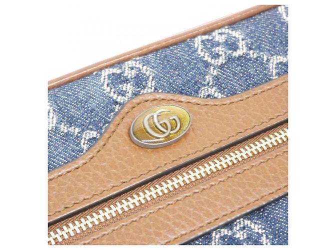 Borsa a tracolla Gucci OPHIDIA Marrone Blu scuro - vista 4