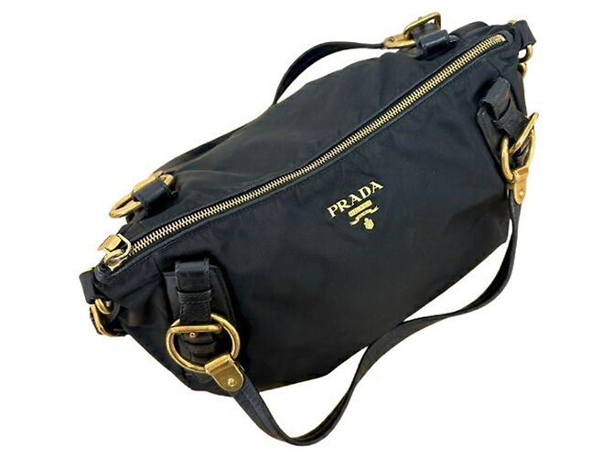 Borsa a mano Prada BR4261 in nylon nera Nero - vista 6