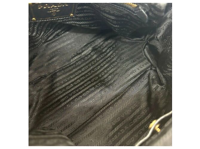 Borsa a mano Prada BR4261 in nylon nera Nero - vista 7