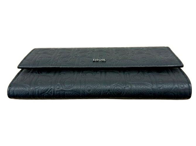 Christian Dior Portafoglio a lunga patta Dior Homme Gravity Nero - vista 5