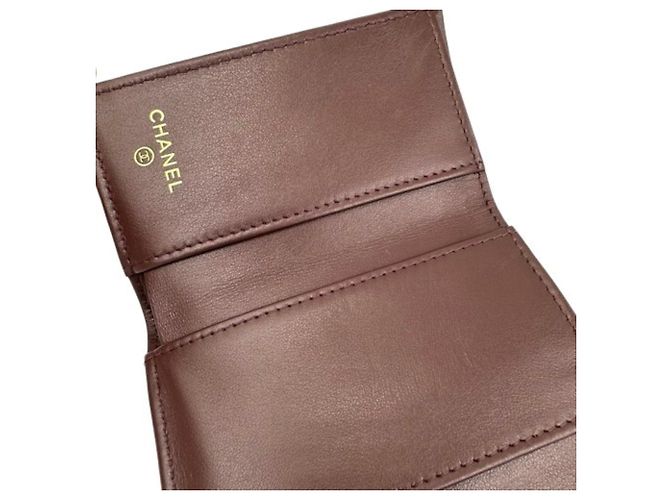 Cartera compacta Chanel de piel Caviar Negro - vista 8