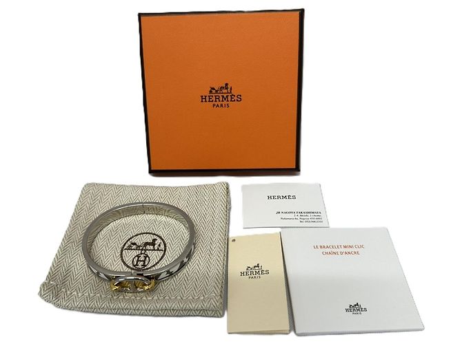 Hermès Bracciale Rigido Hermes Mini Click Chaine d'Ancre - vista 10